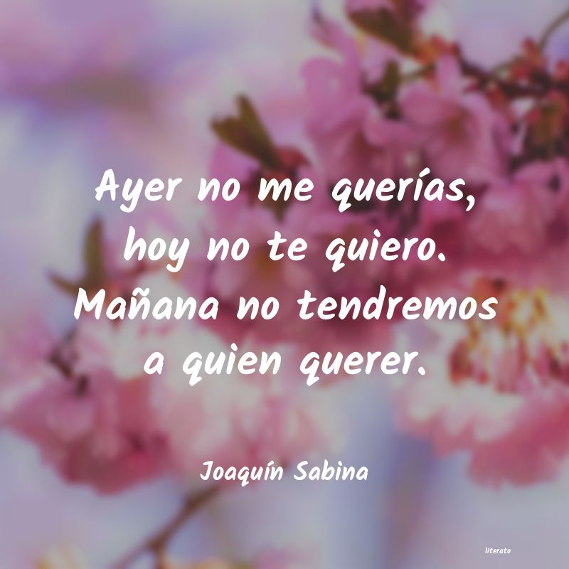 joaquin sabina lo malo del amor