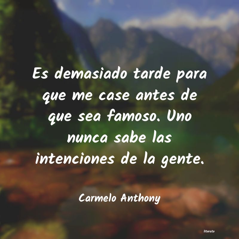 Frases de Carmelo Anthony