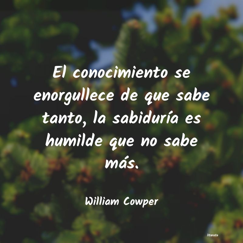 frases de William Cowper