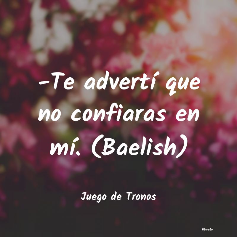 frases de Juego de Tronos