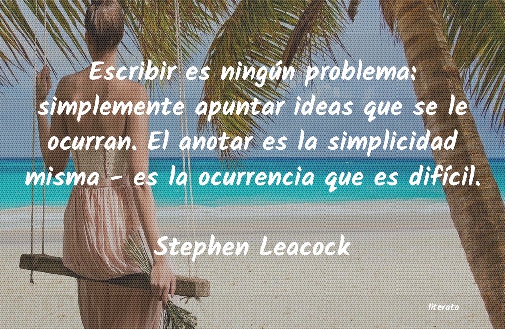 frases de Stephen Leacock