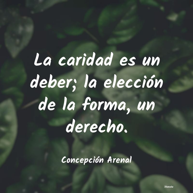 frases de ConcepciÃ³n Arenal