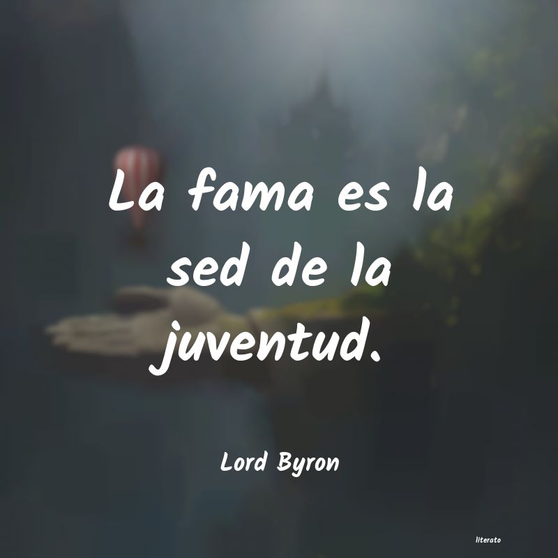 frases de Lord Byron
