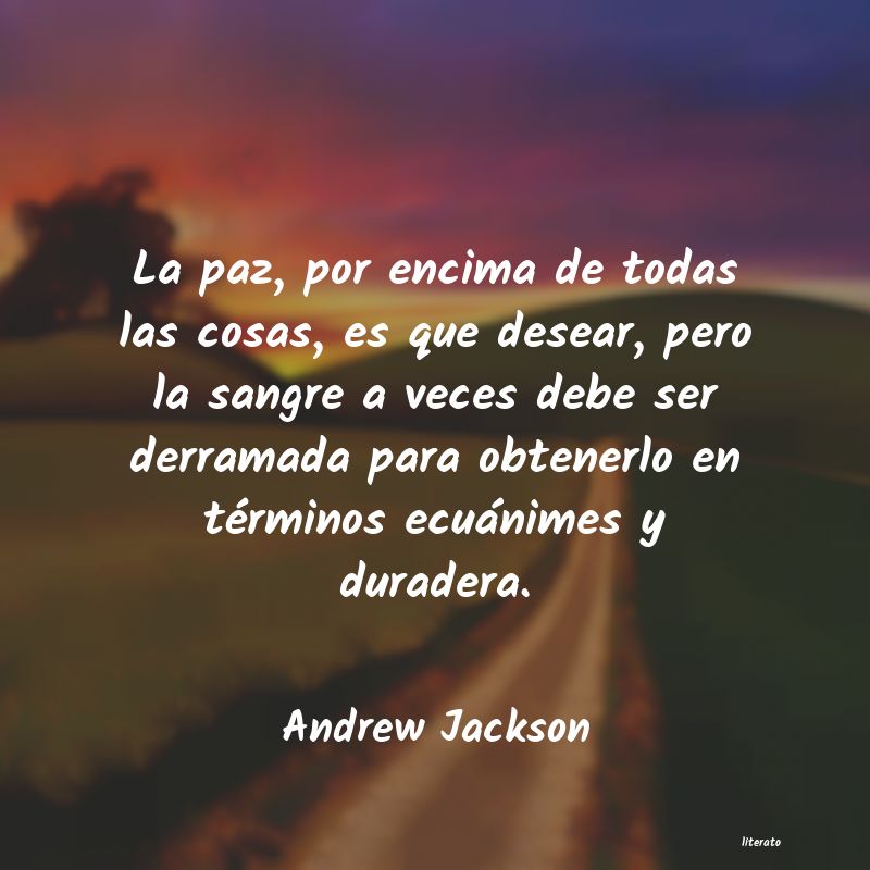 Frases de Andrew Jackson