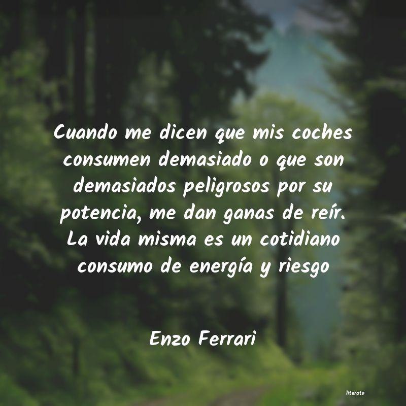 Frases de Enzo Ferrari