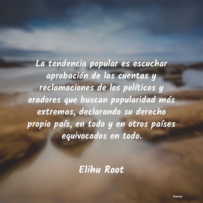 frases de Elihu Root