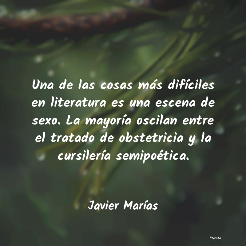 Frases de Javier Marías