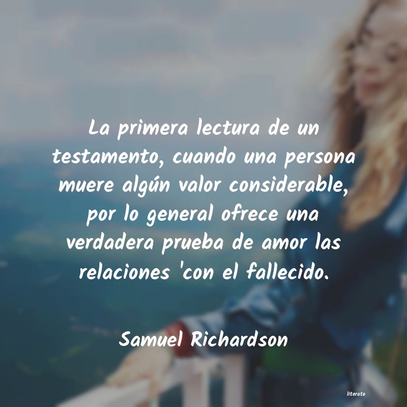 Frases de Samuel Richardson