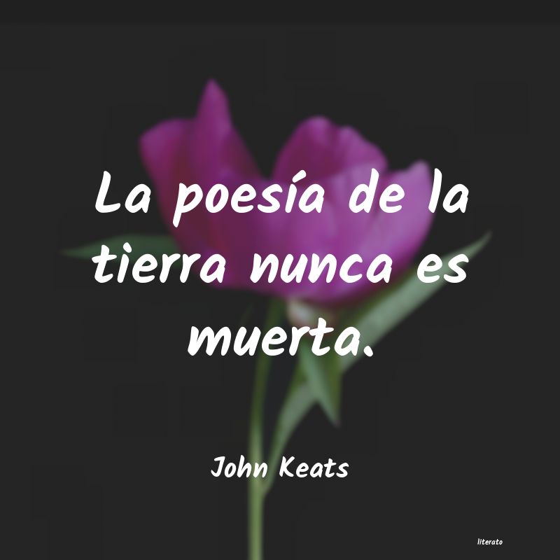 Frases de John Keats