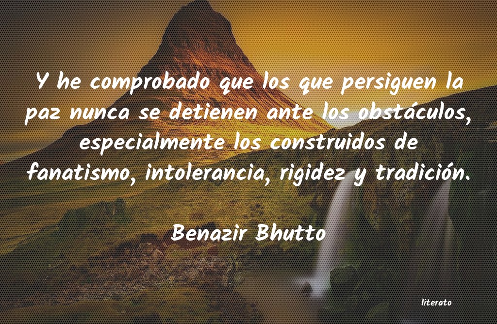 Frases de Benazir Bhutto