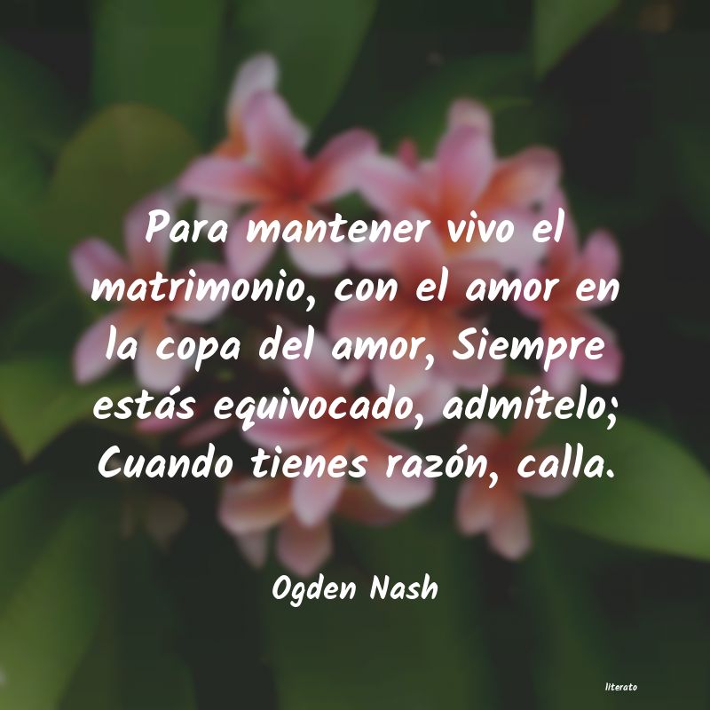 Frases de Ogden Nash