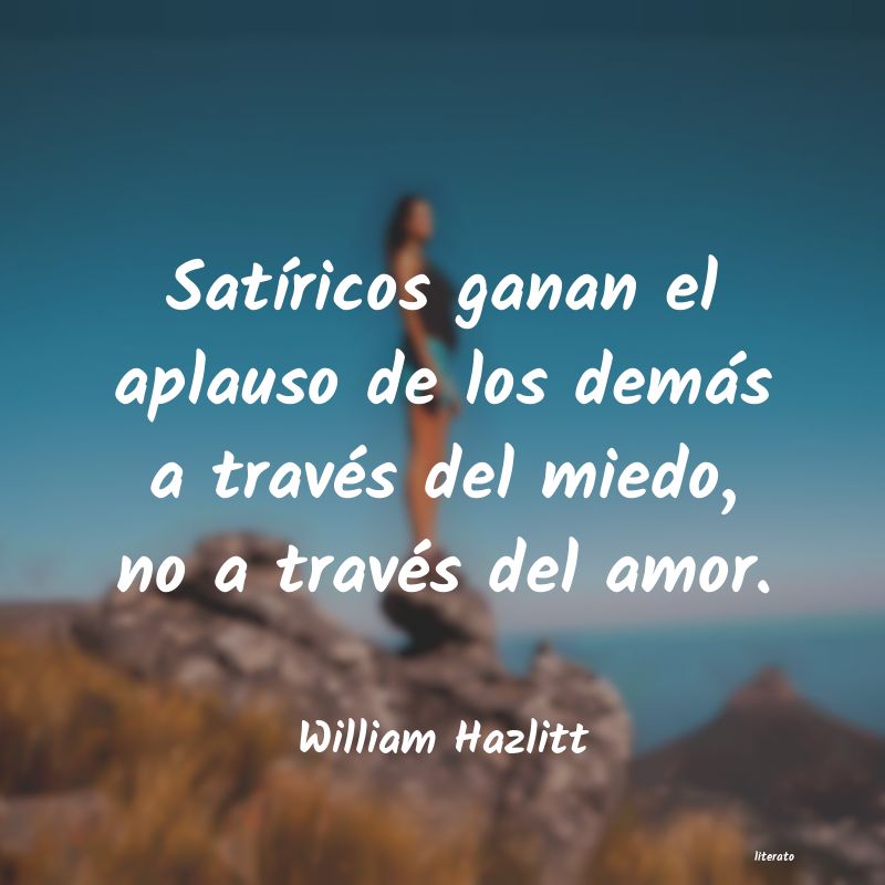 Frases de William Hazlitt