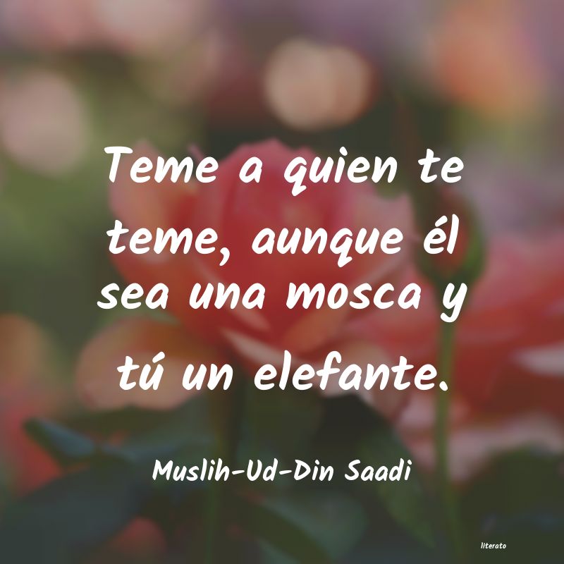 frases de Muslih-Ud-Din Saadi