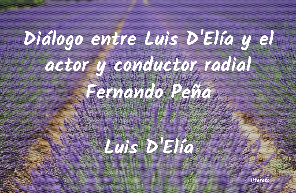 frases de Luis D'ElÃa