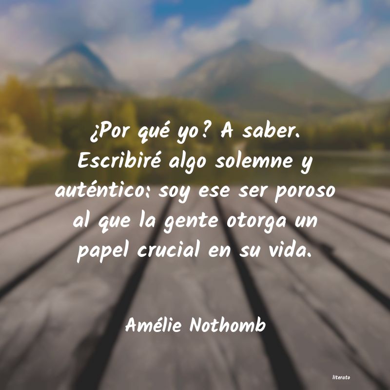 Frases de Amélie Nothomb