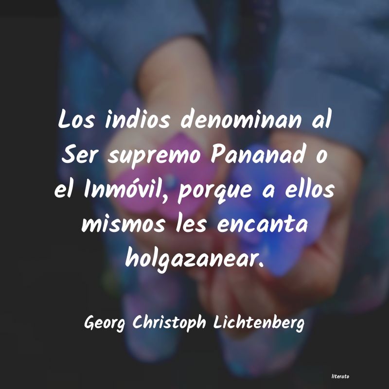 frases de Georg Christoph Lichtenberg