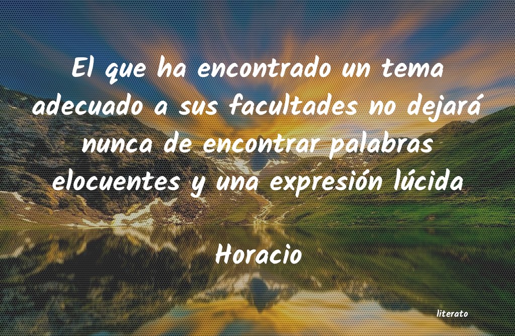 frases de Horacio