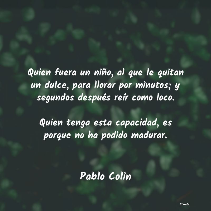 Frases de Pablo Colin