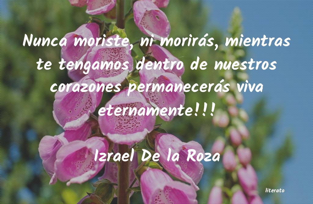 Frases de Izrael De la Roza