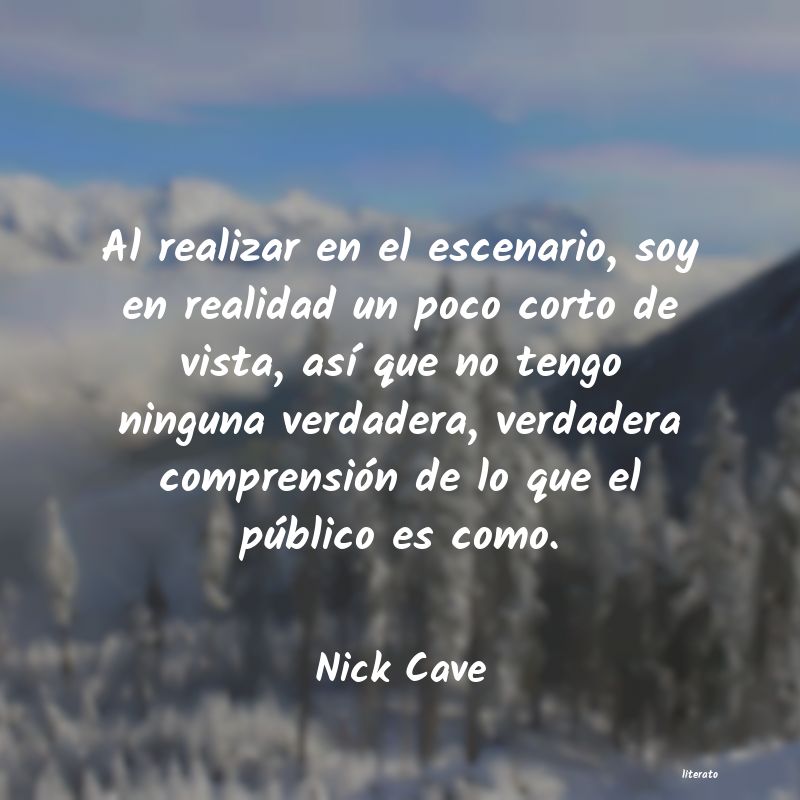 frases de Nick Cave