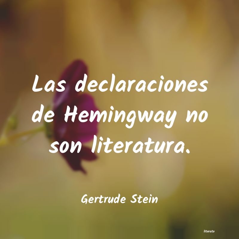 Frases de Gertrude Stein