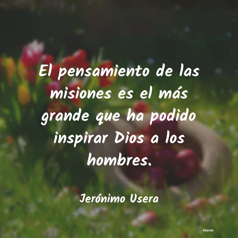 Frases de Jerónimo Usera