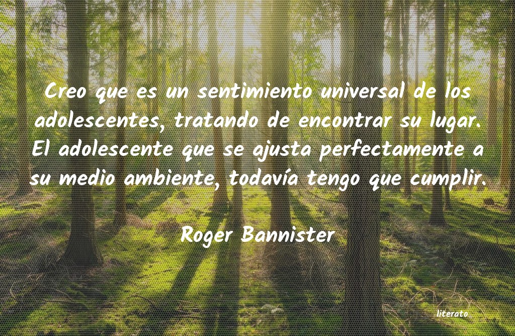 frases de Roger Bannister