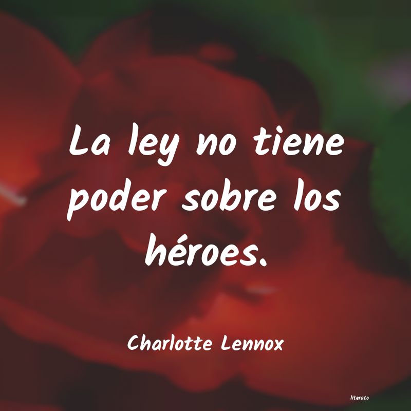 frases de Charlotte Lennox