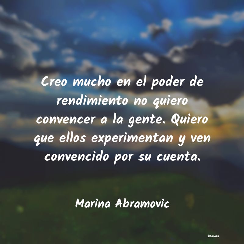 Frases de Marina Abramovic