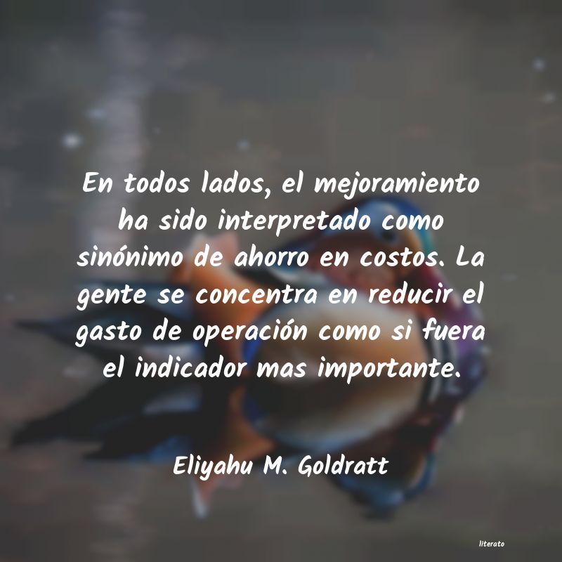 Frases de Eliyahu M. Goldratt