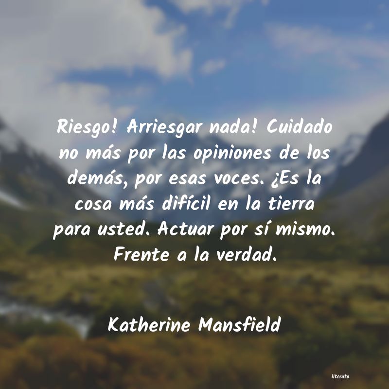 Frases de Katherine Mansfield
