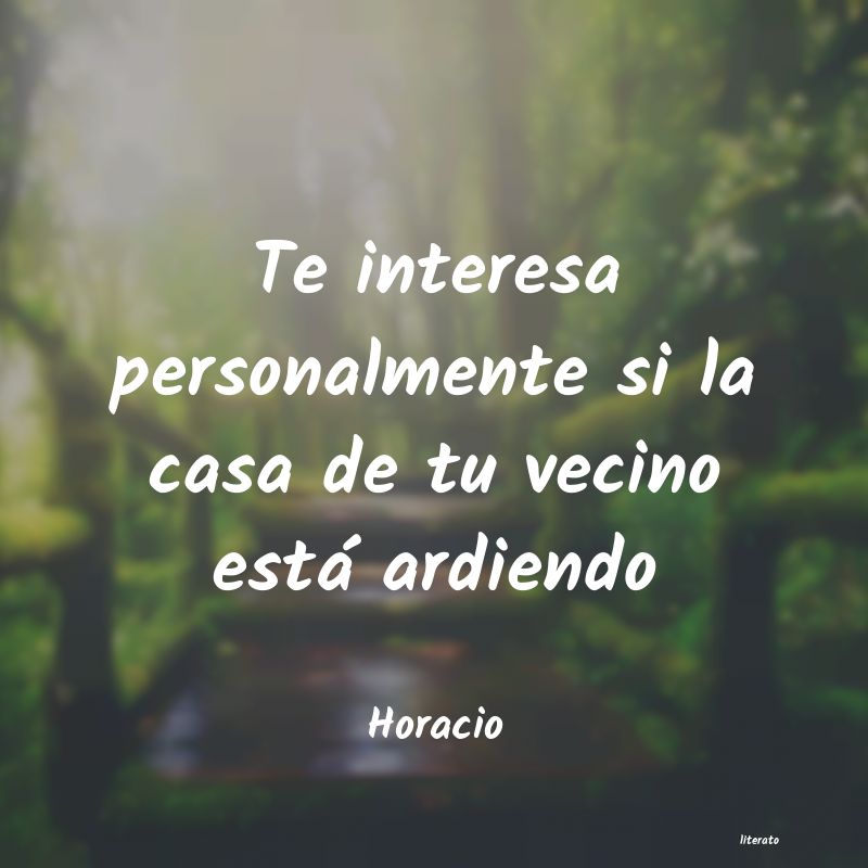 frases de Horacio