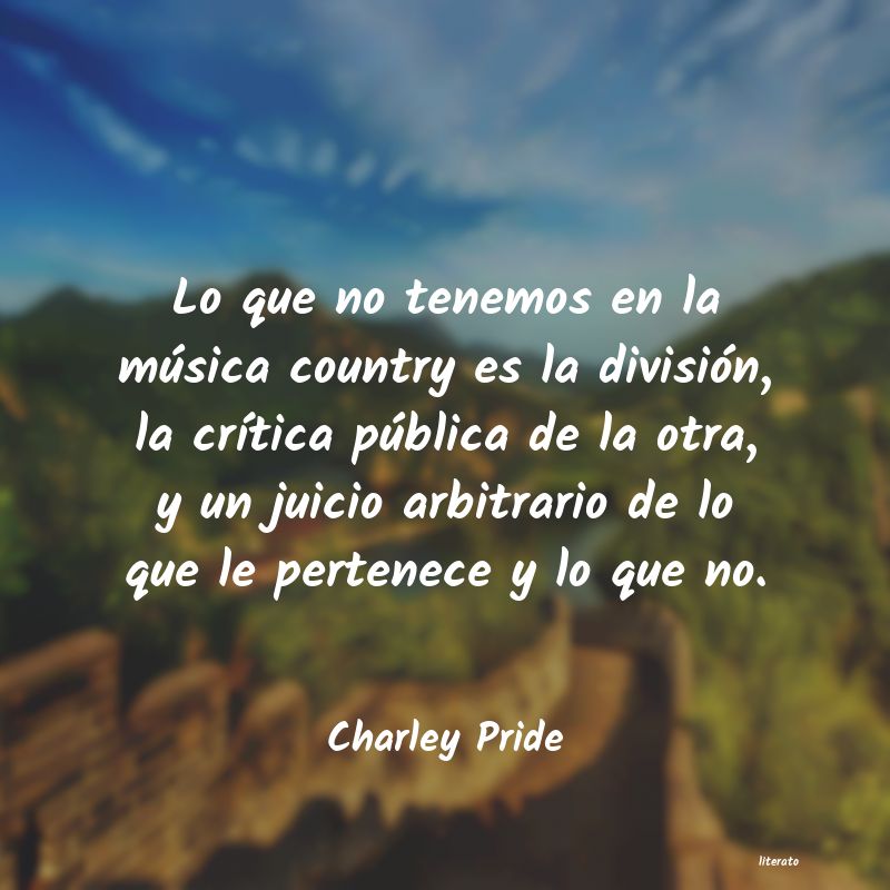 frases de Charley Pride