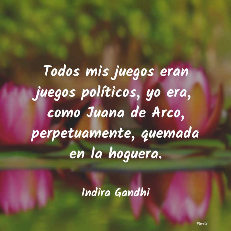 frases de Indira Gandhi
