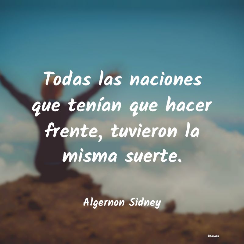 Frases de Algernon Sidney