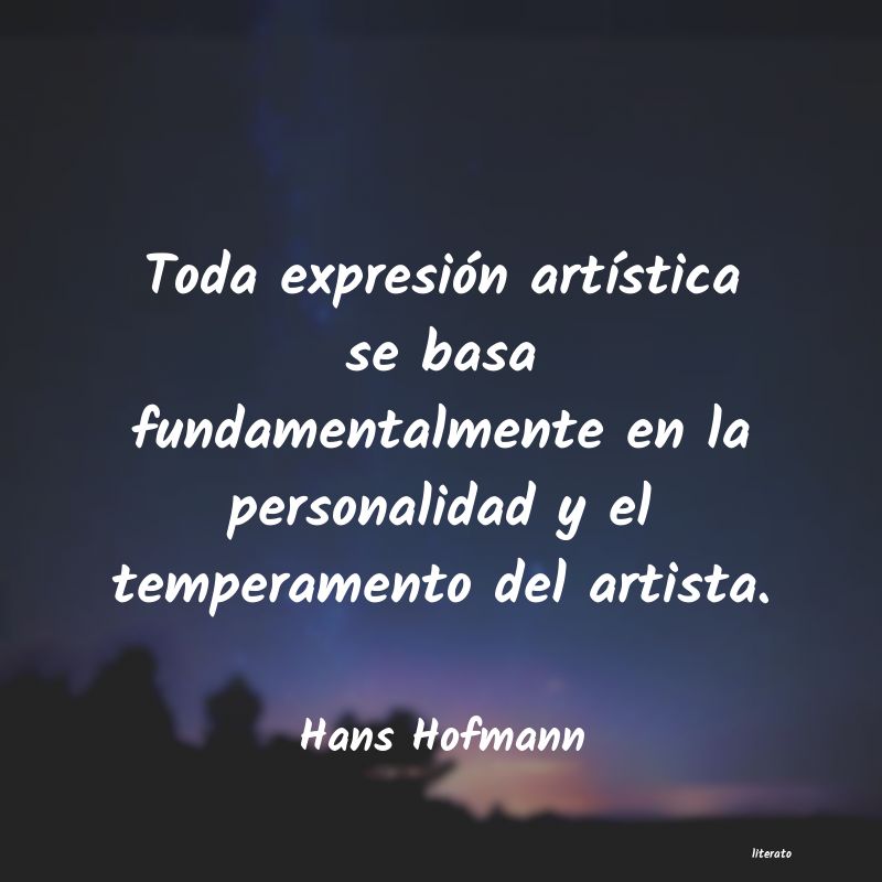 frases de Hans Hofmann