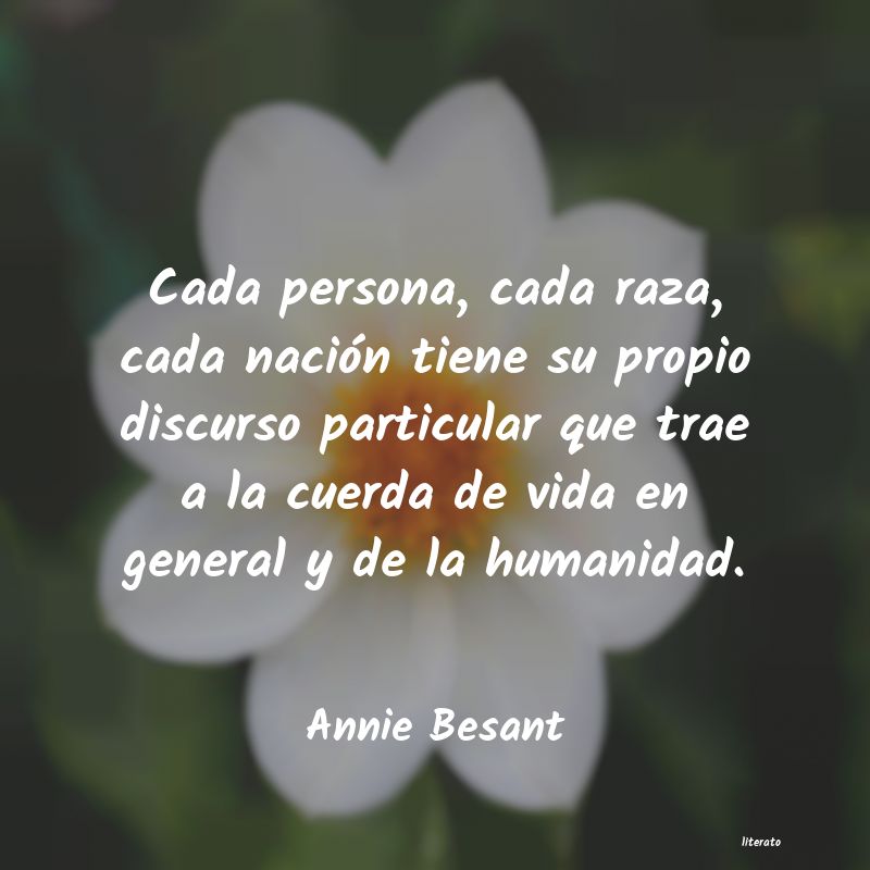 frases de Annie Besant