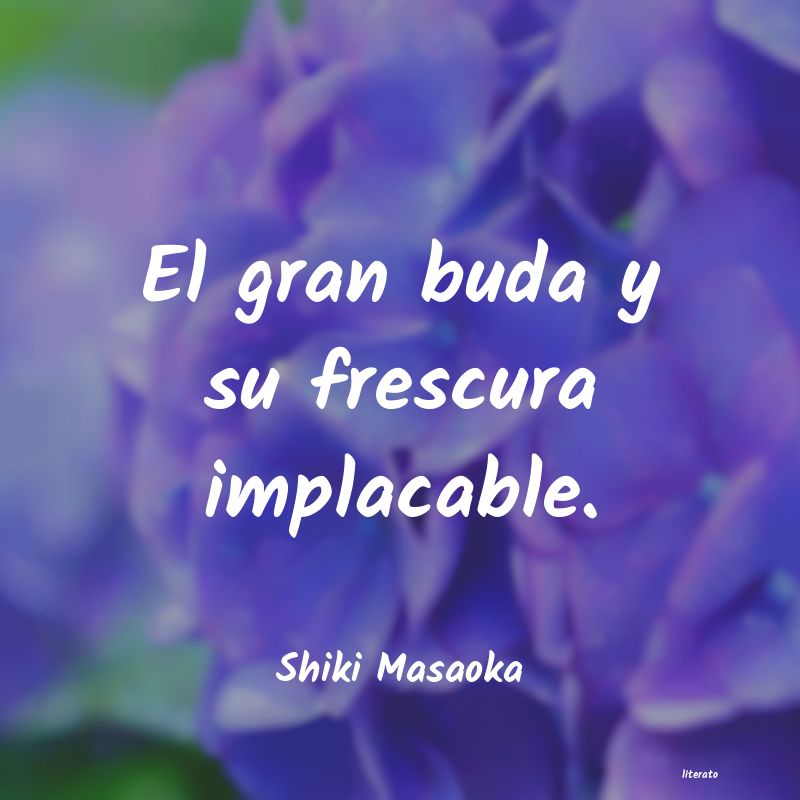 frases de Shiki Masaoka