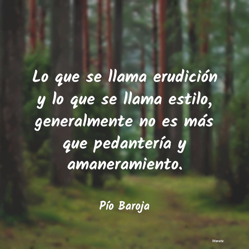 Frases de Pío Baroja