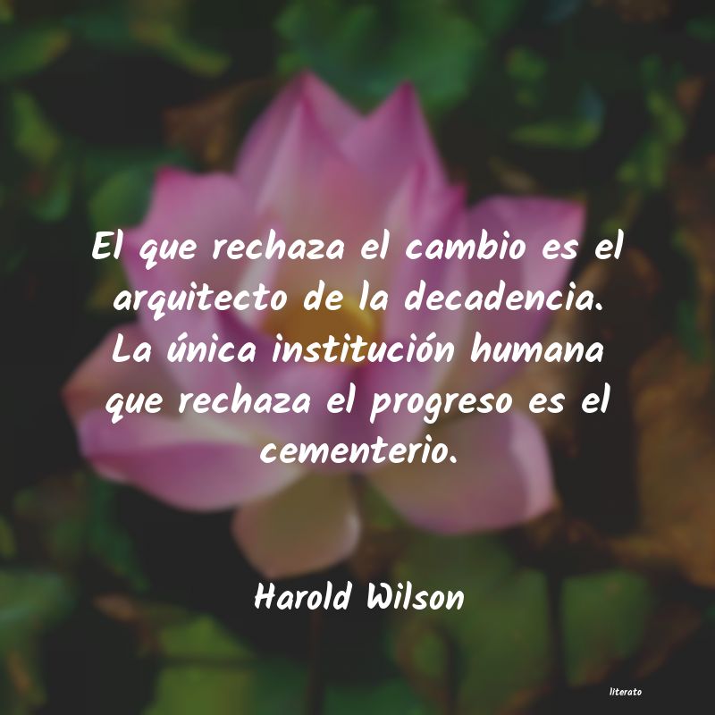 Frases de Harold Wilson