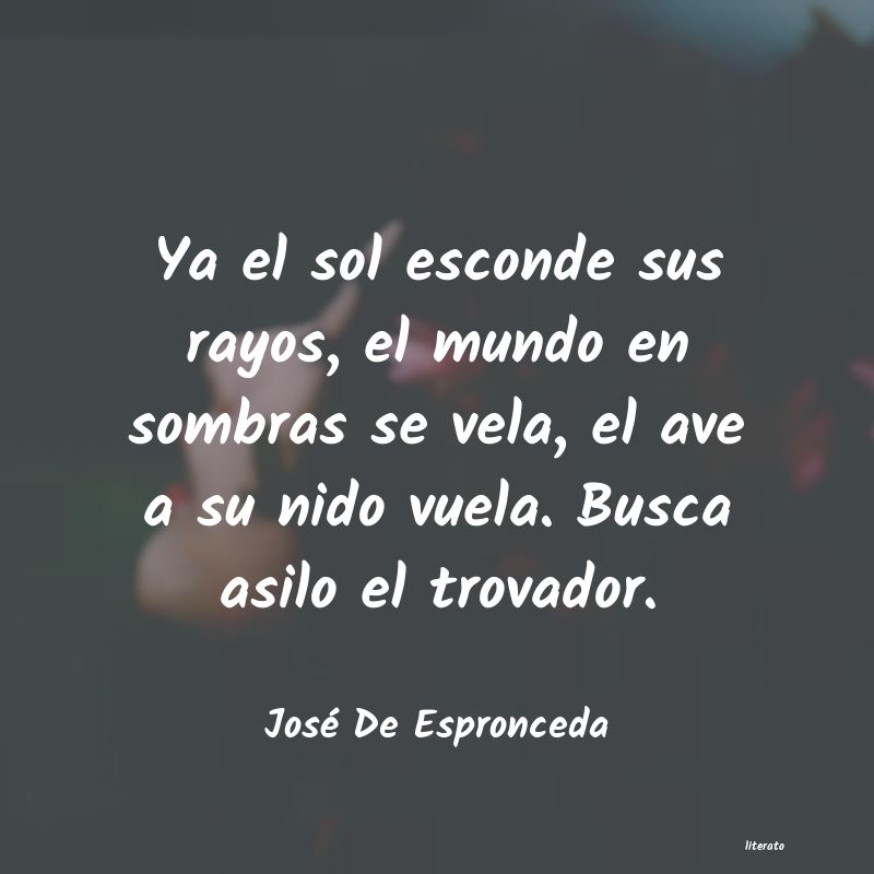 frases de José De Espronceda