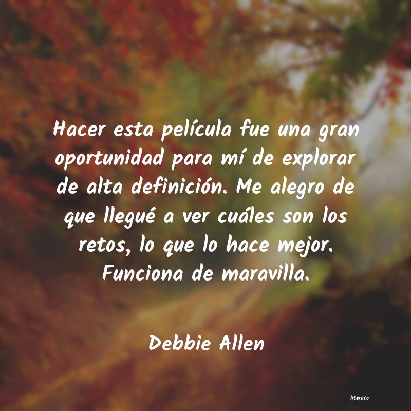 Frases de Debbie Allen