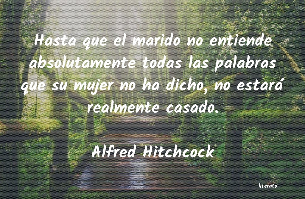 frases de Alfred Hitchcock