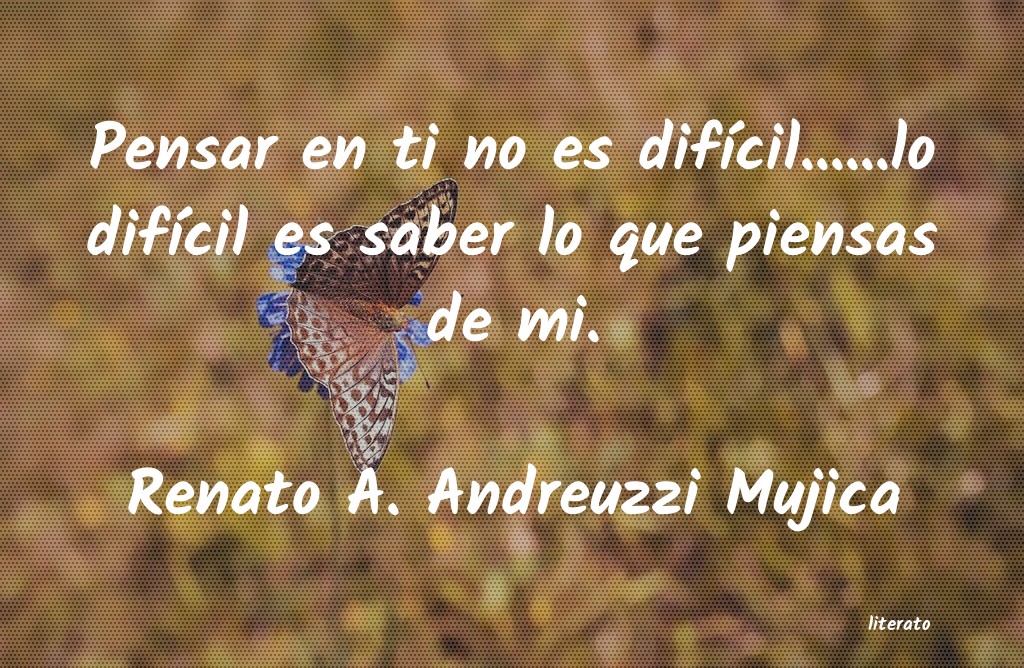 frases de Renato A. Andreuzzi Mujica