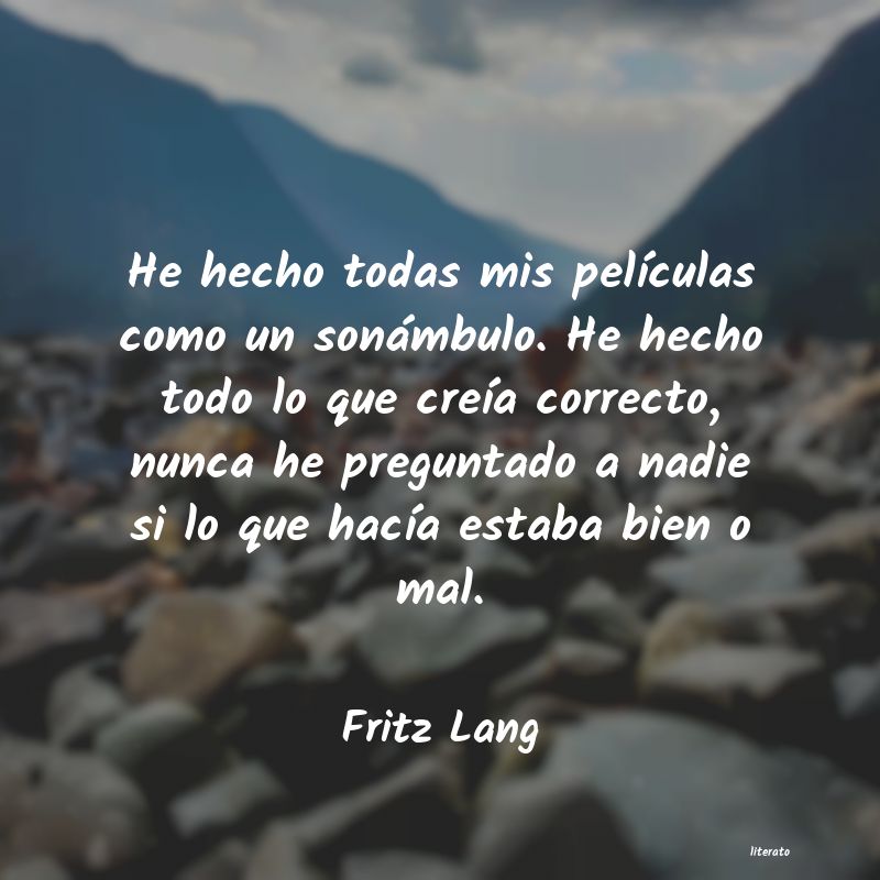 Frases de Fritz Lang