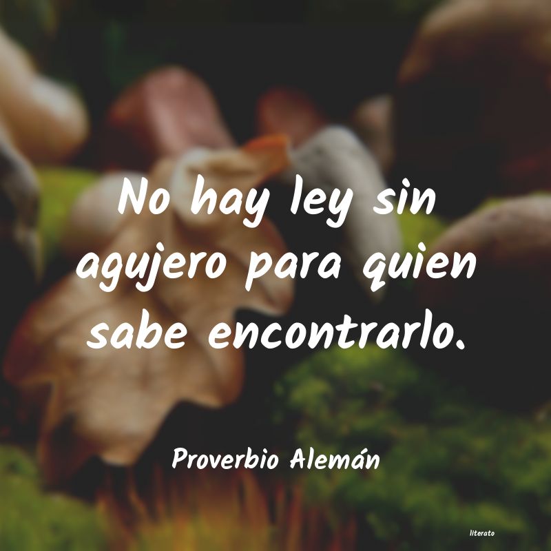 Frases de Proverbio Alemán