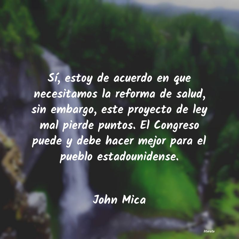 Frases de John Mica