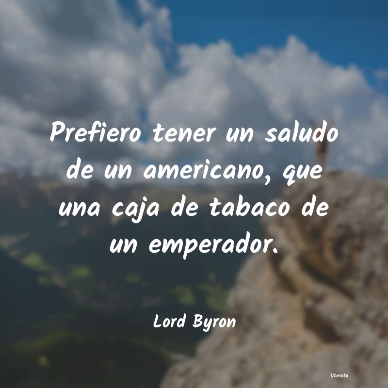 Frases de Lord Byron