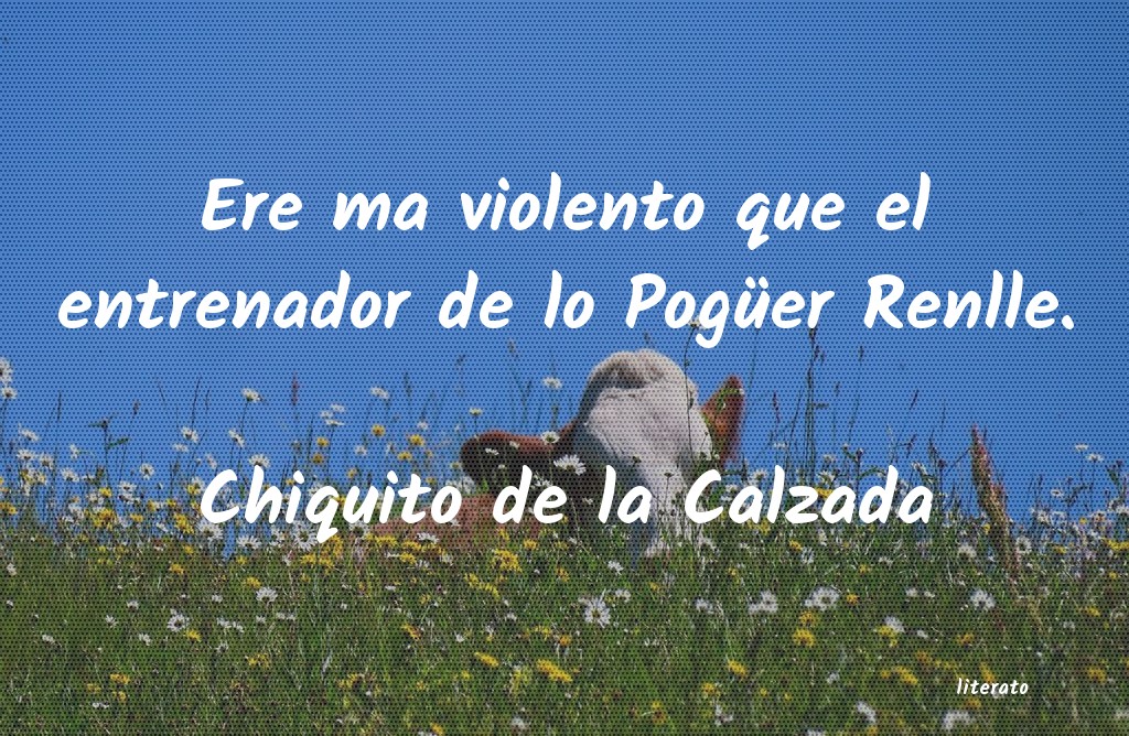 Frases de Chiquito de la Calzada