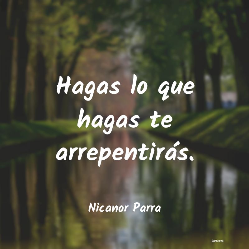 frases de Nicanor Parra